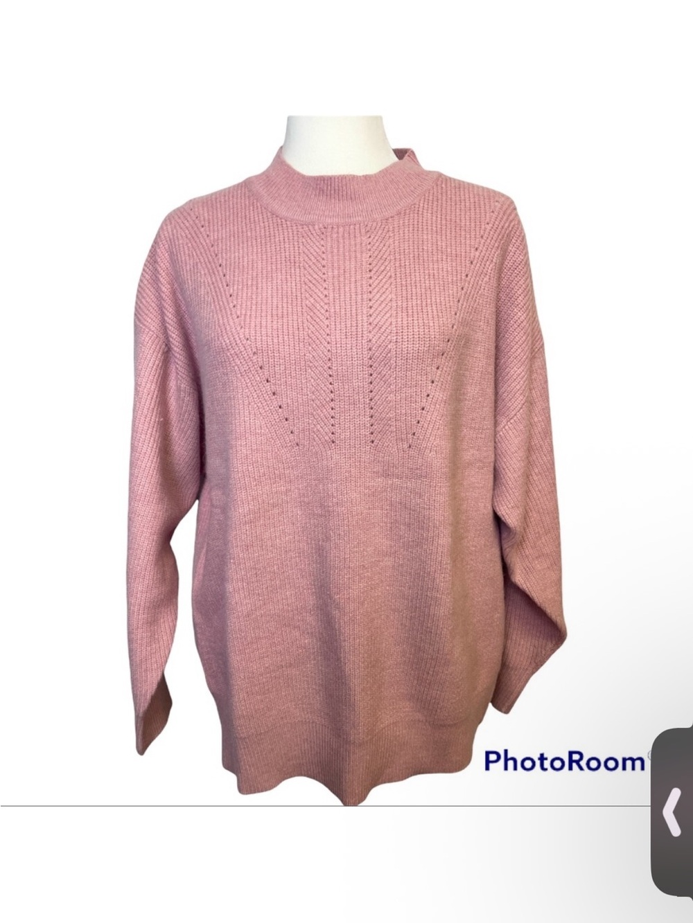 Mango Dusty Pink Knit Sweater